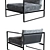 Contemporary Monaco Sofa 3D model small image 3