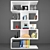 Modern Marcel Bookcase with Decorative Set 3D model small image 1