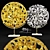 Golden Disk: Michael Aram Masterpiece 3D model small image 1