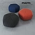 Modern Multi-Color POUF 3D model small image 1