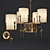 Diego Chandelier and Sconces Set 3D model small image 1