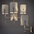 Diego Chandelier and Sconces Set 3D model small image 3