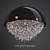 Ethereal Elegance: Manooi Ozero Chandelier 3D model small image 1