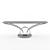 Antiqued Gold Loop Console Table 3D model small image 2