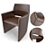 Sleek Modern Polygonal Corte Model 3D model small image 1