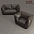 Italian Verve Outdoor Sofa 3D model small image 1