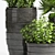 Modern Decorative Planter Set 3D model small image 3