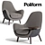 Poliform Mad King Armchair | Modern Design, Vray Compatibility 3D model small image 1