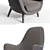 Poliform Mad King Armchair | Modern Design, Vray Compatibility 3D model small image 2