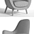 Poliform Mad King Armchair | Modern Design, Vray Compatibility 3D model small image 3