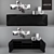 Modern Usona Sideboard: Sleek Design, Folding Doors 3D model small image 1