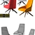Alya Collection: 3 Vibrant Armchairs 3D model small image 2