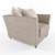 Elegant Jacquelin Armchair 3D model small image 3