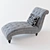 Natalia Chaise Lounge: Elegant Comfort 3D model small image 1