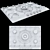 BOSCH PCQ715B90E Gas Cooktop 3D model small image 2