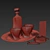 Sapphire Decanter Set: Eichholtz 3D model small image 3