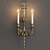 Elegant Guilded Ormolu Wall Lights 3D model small image 1