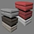 Stylish Lounge II Storage Ottoman 3D model small image 3