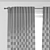 IKEA AINA Curtain Set with Rod 3D model small image 3