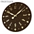 Title: Elegant Fleur-de-Lis Wall Clock 3D model small image 1