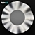 Futuristic Abstract Metal Mirror 3D model small image 1