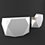Hex Diamond Reception Desk 3D model small image 2