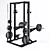 Pure Strength Olympic Half Rack 3D model small image 2