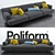 Sleek and Stylish Poliform TRIBECA Sofa 3D model small image 1