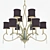 Elegant Crystal Bliss Chandelier 3D model small image 1