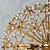 Floral Burst Chandelier: Elegant and Dynamic Lighting 3D model small image 2
