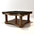 Elegant Vintage Dining Table 3D model small image 1