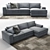 Italian Corner Sofa: Avenue Collection, Divanidea 3D model small image 2