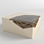 Contemporary Arabesque White Table 3D model small image 1