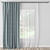 Elegant 270cm Curtain 3D model small image 1