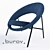 Saturne 44 Armchair by Burov - Stylish Comfort for Your Space 3D model small image 3