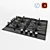 Zigmund & Shtain Gas Cooktop: 2 or 4 Burners 3D model small image 1
