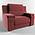 Vintage-inspired Armchair: "Kalinka 3D model small image 1