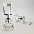 Retro Spin: Vintage Swivel Stool 3D model small image 1