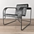 Resilient 1930s Tubular Chair 3D model small image 1