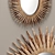 Elegant Donatella Mirror Set 3D model small image 2