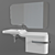 Forma Noken Sink - 100cm Length 3D model small image 1