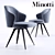 Modern Swivel Base Chair 3D model small image 1