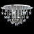 Elegant Chrome Chandelier - Carmen 3D model small image 1