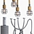 Industrial Rope Suspension Lamp 3D model small image 2