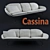 Modern Luxury Sofa Cassina 3D model small image 1