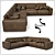 BASTEX MARCEL 3130-3130: Sleek Modular Sofa 3D model small image 1