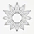Flower Reflection Mirror Art 3D model small image 2