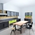 Industrial Loft Kitchen 3D model small image 2