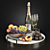 Sparkling Champagne and Fruity Delights 3D model small image 1