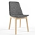 Modern Elegance: Eiffel Wood Chair 3D model small image 1